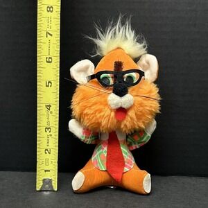 Vintage Jerry Elsner Orange Lion MCM Mid-Century Modern Plush Stuffed Animal